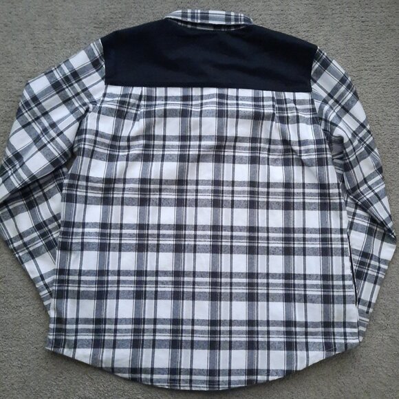 NEW Magellan Western Plaid Flannel Shacket Men's XL Classic Fit Long Sleeves - Picture 6 of 9